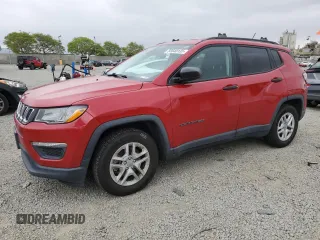 2017 Jeep Compass Sport with VIN 3C4NJCAB0HT652247, listed as a Copart auction lot 56040135 with 134,242 mi miles and Clean title. Bid and sale history available at DreamBid. Image 1.