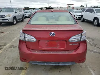 2011 Lexus HS with VIN JTHBB1BA2B2047678, listed as a Copart auction lot 74607724 with Not Provided miles and Non Repairable. Bid and sale history available at carsss.com. Image 6.