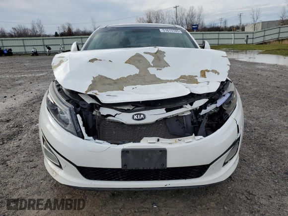2015 Kia Optima EX z VIN 5XXGN4A7XFG358166, wystawiony jako Copart lot #51613105 z przebiegiem 129 135 mil mil oraz Szkoda całkowita • Salvage title. Historia ofert i sprzedaży dostępna na DreamBid. Obrazek 5.