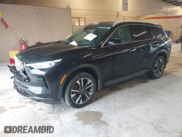 2023 Infiniti QX60 Luxe with VIN 5N1DL1FR9PC353992, listed as a IAAI auction lot 41545383 with 34,835 mi miles and . Bid and sale history available at DreamBid. Image 17.