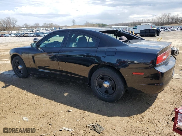 2014 Dodge Charger Police with VIN 2C3CDXAGXEH213891, listed as a Copart auction lot 54361395 with 156,063 mi miles and Non Repairable. Bid and sale history available at carsss.com. Image 2.
