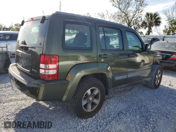 2008 Jeep Liberty Sport with VIN 1J8GP28K48W106979, listed as a Copart auction lot 54400165 with 182,179 mi miles and Non Repairable. Bid and sale history available at DreamBid. Image 3.