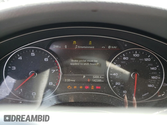 2014 Audi A6 Premium Plus with VIN WAUFGAFC3EN116300, listed as a Copart auction lot 56911945 with 142,399 mi miles and Salvage title. Bid and sale history available at DreamBid. Image 9.