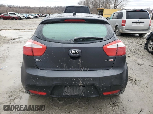 2014 Kia Rio EX with VIN KNADN5A34E6333943, listed as a Copart auction lot 44386345 with 101,103 mi miles and Clean Title. Bid and sale history available at carsss.com. Image 6.