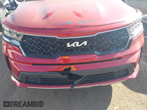 2022 Kia Sorento S with VIN KNDRG4LG5N5092820, listed as a IAAI auction lot 42009724 with 23,164 mi miles and . Bid and sale history available at DreamBid. Image 6.