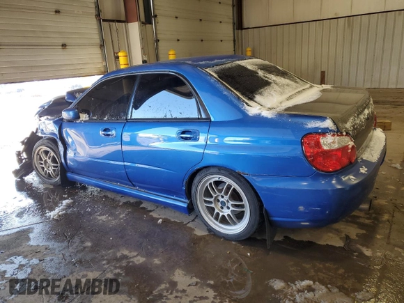 2005 Subaru Impreza Sedan (Natl) WRX with VIN JF1GD296X5H506522, listed as a Copart auction lot 86289504 with 0 mi miles and Salvage Title. Bid and sale history available at carsss.com. Image 2.