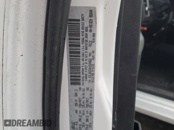 2017 Ram 1500 Tradesman with VIN 3C6JR6DGXHG504669, listed as a Copart auction lot 43738545 with 151,853 mi miles and Clean title. Bid and sale history available at DreamBid. Image 12.