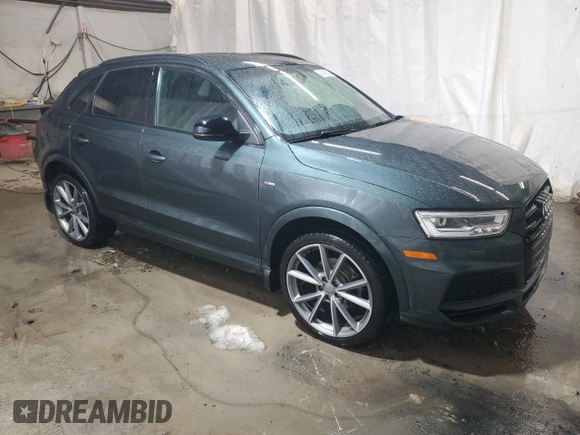 2018 Audi Q3 Premium Plus with VIN WA1JCCFS9JR031065, listed as a Copart auction lot 86069934 with 56,441 mi miles and Salvage Title. Bid and sale history available at carsss.com. Image 4.