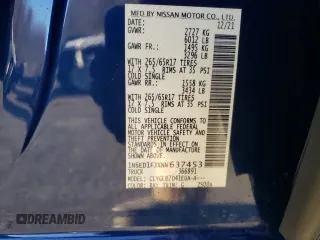 2022 Nissan Frontier SV с VIN 1N6ED1FJXNN637453, выставлен на аукционе Copart как лот 42048305 с пробегом 23 662 миль миль и Списание • Salvage title. История ставок и продаж доступна на DreamBid. Изображение 13.