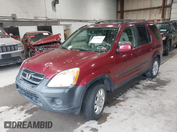 2006 Honda CR-V EX with VIN SHSRD788X6U402111, listed as a IAAI auction lot 42188003 with 262,529 mi miles and . Bid and sale history available at carsss.com. Image 2.