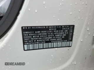 2015 Volkswagen Jetta S с VIN 3VW2K7AJ3FM217628, выставлен на аукционе Copart как лот 48149325 с пробегом 125 234 миль миль и Списание • Salvage title. История ставок и продаж доступна на DreamBid. Изображение 12.