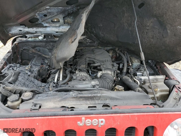 2018 Jeep Wrangler JK Unlimited Sport with VIN 1C4BJWDG5JL867846, listed as a Copart auction lot 60854834 with 0 mi miles and Non Repairable. Bid and sale history available at carsss.com. Image 12.