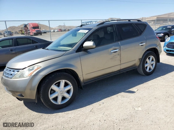 2004 Nissan Murano SL with VIN JN8AZ08W84W323643, listed as a Copart auction lot 66368854 with 190,304 mi miles and Salvage Title. Bid and sale history available at carsss.com. Image 1.