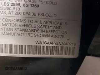 2022 Audi Q5 S line Premium z VIN WA1GAAFY2N2049219, wystawiony jako IAAI lot #41772929 z przebiegiem 17 625 mil mil oraz . Historia ofert i sprzedaży dostępna na DreamBid. Obrazek 9.