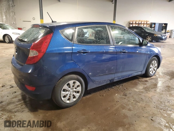 2017 Hyundai Accent SE with VIN KMHCT5AE9HU339528, listed as a Copart auction lot 51788745 with 79,291 mi miles and Salvage Title. Bid and sale history available at DreamBid. Image 3.
