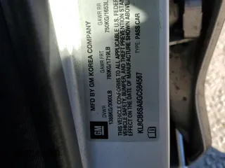 2016 Chevrolet Spark LS with VIN KL8CB6SA8GC584567, listed as a Copart auction lot 47485705 with 152,169 mi miles and Salvage Title. Bid and sale history available at carsss.com. Image 14.