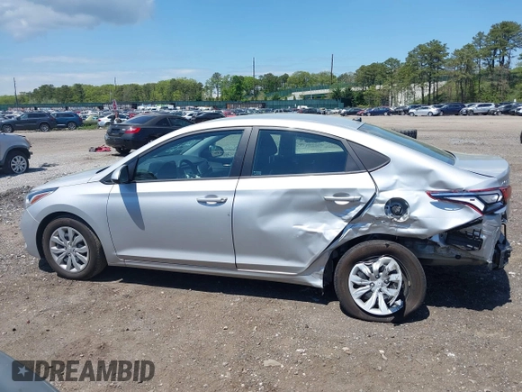 2022 Hyundai Accent SE with VIN 3KPC24A60NE179575, listed as a IAAI auction lot 42212795 with 20,761 mi miles and . Bid and sale history available at DreamBid. Image 14.
