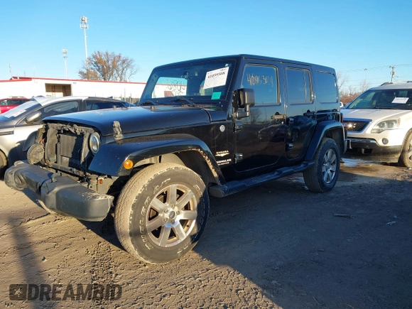 2014 Jeep Wrangler Unlimited Sahara with VIN 1C4BJWEG7EL322316, listed as a IAAI auction lot 41059508 with 144,662 mi miles. Bid and sale history available at carsss.com. Image 17.