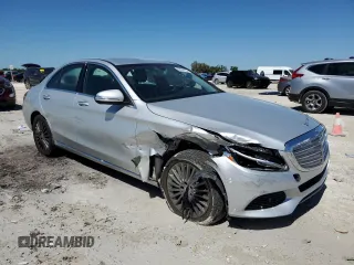 2015 Mercedes-Benz C-Class C 300 Luxury with VIN 55SWF4KB5FU019618, listed as a Copart auction lot 48504765 with 124,260 mi miles and Salvage Title. Bid and sale history available at carsss.com. Image 4.