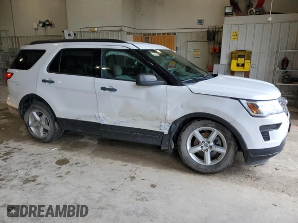 2018 Ford Explorer z VIN 1FM5K8B87JGA97834, wystawiony jako Copart lot #60638265 z przebiegiem 143 249 mil mil oraz Szkoda całkowita • Salvage title. Historia ofert i sprzedaży dostępna na DreamBid. Obrazek 4.