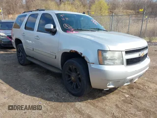 2010 Chevrolet Tahoe LS with VIN 1GNUKAE03AR188589, listed as a IAAI auction lot 41939560 with 247,726 mi miles and . Bid and sale history available at DreamBid. Image 1.
