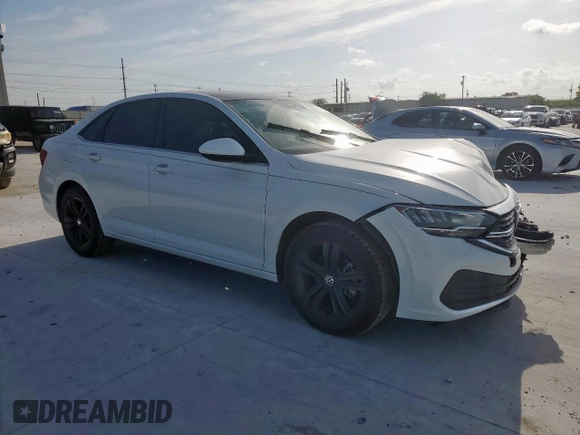2023 Volkswagen Jetta SE with VIN 3VW7M7BUXPM012544, listed as a Copart auction lot 62155835 with 19,369 mi miles and Salvage title. Bid and sale history available at DreamBid. Image 4.