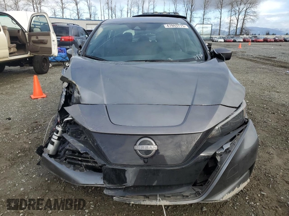 2024 Nissan LEAF SV PLUS with VIN 1N4CZ1CV0RC550736, listed as a Copart auction lot 47863775 with 7,423 mi miles and Salvage Title. Bid and sale history available at carsss.com. Image 5.