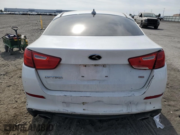 2015 Kia Optima LX with VIN 5XXGM4A75FG472322, listed as a Copart auction lot 61188005 with 139,002 mi miles and Salvage title. Bid and sale history available at DreamBid. Image 6.