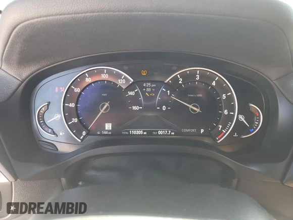 2019 BMW X3 sDrive30i with VIN 5UXTR7C54KLF29442, listed as a Copart auction lot 52731485 with 110,205 mi miles and Clean Title. Bid and sale history available at DreamBid. Image 9.