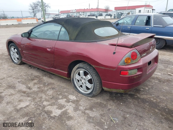 2005 Mitsubishi Eclipse GT with VIN 4A3AE55H85E053649, listed as a IAAI auction lot 41483462 with 1 mi miles. Bid and sale history available at carsss.com. Image 3.
