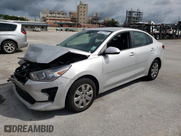 2022 Kia Rio LX with VIN 3KPA24AD2NE506127, listed as a Copart auction lot 63672404 with Not Provided miles and Salvage Title. Bid and sale history available at DreamBid. Image 1.