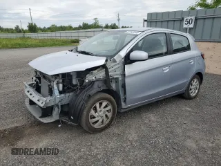 2024 Mitsubishi Mirage ES with VIN ML32AUHJ3RH003776, listed as a Copart auction lot 62743205 with 21,107 mi miles and Salvage title. Bid and sale history available at DreamBid. Image 1.