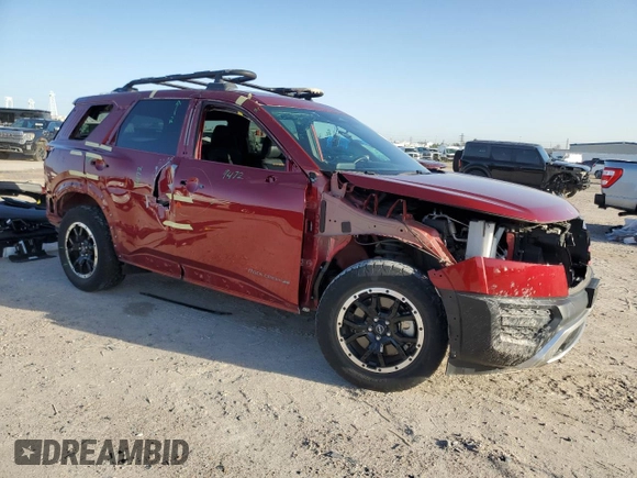 2023 Nissan Pathfinder Rock Creek with VIN 5N1DR3BD7PC219423, listed as a Copart auction lot 47657865 with 47,187 mi miles and Salvage title. Bid and sale history available at DreamBid. Image 4.
