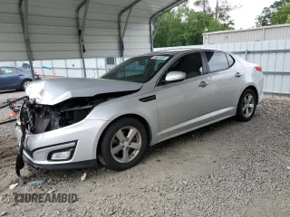2014 Kia Optima LX with VIN 5XXGM4A70EG313738, listed as a Copart auction lot 55691535 with 98,538 mi miles and Salvage title. Bid and sale history available at DreamBid. Image 1.