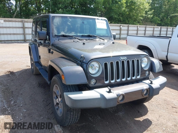 2016 Jeep Wrangler Unlimited Sahara with VIN 1C4BJWEG7GL340074, listed as a IAAI auction lot 42434763 with 81,095 mi miles and . Bid and sale history available at DreamBid. Image 6.