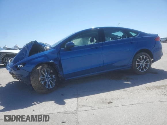 2017 Ford Fusion SE with VIN 3FA6P0H76HR203841, listed as a Copart auction lot 47520985 with 0 mi miles and Salvage Title. Bid and sale history available at carsss.com. Image 1.