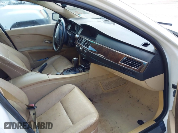 2007 BMW 5 Series 530i with VIN WBANE73587CM49651, listed as a IAAI auction lot 41901010 with 146,053 mi miles. Bid and sale history available at carsss.com. Image 5.
