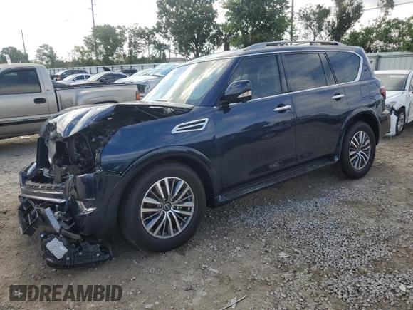 2023 Nissan Armada SL with VIN JN8AY2BC4P9180982, listed as a Copart auction lot 71294334 with 6,575 mi miles and Non Repairable. Bid and sale history available at carsss.com. Image 1.