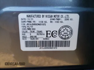 2012 Infiniti EX Journey with VIN JN1AJ0HR6CM451972, listed as a Copart auction lot 69821914 with Not Provided miles and Salvage Title. Bid and sale history available at carsss.com. Image 14.