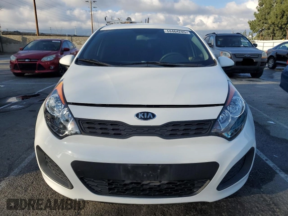 2015 Kia Rio LX with VIN KNADM5A39F6460207, listed as a Copart auction lot 44464245 with 106,792 mi miles and Salvage Title. Bid and sale history available at carsss.com. Image 5.