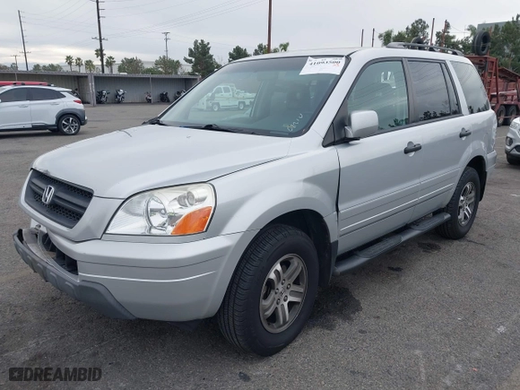 2004 Honda Pilot EX with VIN 2HKYF18644H596075, listed as a IAAI auction lot 41093500 with 92,952 mi miles. Bid and sale history available at carsss.com. Image 17.