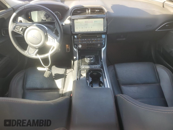 2019 Jaguar XE with VIN SAJAE4GX6KCP46973, listed as a Copart auction lot 76675914 with 42,419 mi miles and Salvage Title. Bid and sale history available at DreamBid. Image 8.