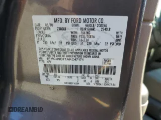 2010 Ford Escape XLT с VIN 1FMCU9D71AKC47171, выставлен на аукционе Copart как лот 57450885 с пробегом 138 317 миль миль и Чистый • Clean title. История ставок и продаж доступна на DreamBid. Изображение 13.