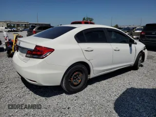 2015 Honda Civic Sedan LX with VIN 19XFB2F54FE214704, listed as a Copart auction lot 52505895 with 110,497 mi miles and Salvage Title. Bid and sale history available at carsss.com. Image 3.