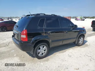2007 Hyundai Tucson SE with VIN KM8JN12D07U623645, listed as a Copart auction lot 43242735 with 146,102 mi miles and Salvage Title. Bid and sale history available at carsss.com. Image 3.