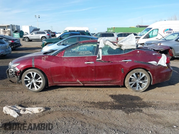 2017 Nissan Maxima SV with VIN 1N4AA6AP1HC392535, listed as a IAAI auction lot 40937768 with 37,223 mi miles. Bid and sale history available at carsss.com. Image 14.