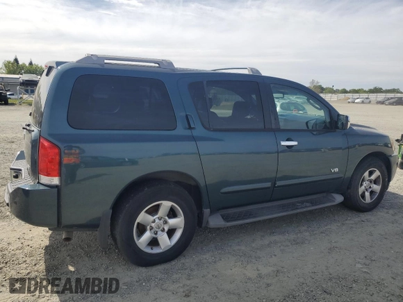 2007 Nissan Armada SE z VIN 5N1AA08A17N716168, wystawiony jako Copart lot #51837205 z przebiegiem 146 962 mil mil oraz Czysty tytuł • Clean title. Historia ofert i sprzedaży dostępna na DreamBid. Obrazek 3.