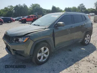 2018 Jeep Compass Latitude with VIN 3C4NJDBBXJT103357, listed as a Copart auction lot 61858645 with 79,871 mi miles and Salvage title. Bid and sale history available at DreamBid. Image 1.