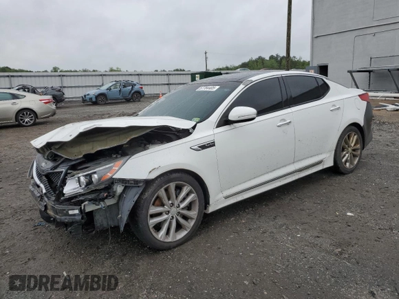 2015 Kia Optima SXL Turbo с VIN 5XXGR4A67FG364857, выставлен на аукционе Copart как лот 57784405 с пробегом 152 343 миль миль и Списание • Salvage title. История ставок и продаж доступна на DreamBid. Изображение 1.