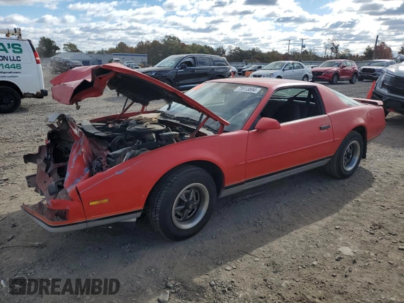 1987 Pontiac Firebird with VIN 1G2FS21H2HN234955, listed as a Copart auction lot 83531684 with Not provided miles and Salvage title. Bid and sale history available at DreamBid. Image 1.